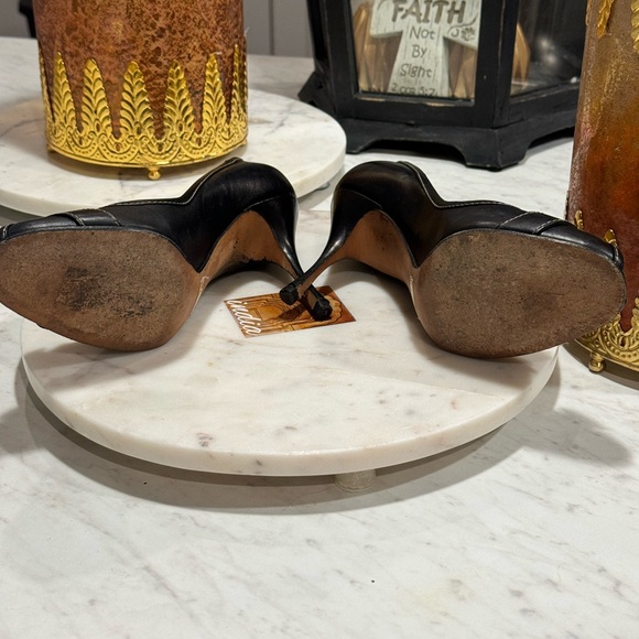 DOCE & GABBANA - AUTHENTIC — Peep Toe Pumps with Buckle Strap Heels - SIZE: 38 - Picture 16 of 16